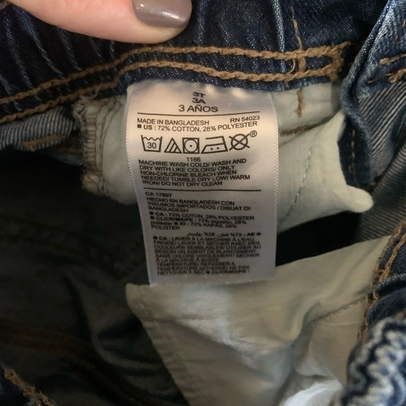 Toddler Old Navy Straight‎ Blue Jeans with Elastic Waist - Picture 5 of 8